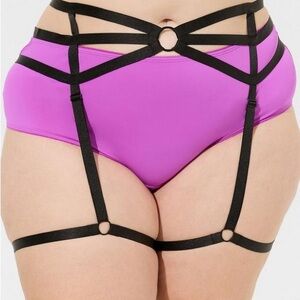 Torrid Leg Garter Belt - Strappy Black Size 1/2